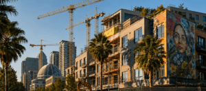 Downtown San Jose Skyline with Cranes-1