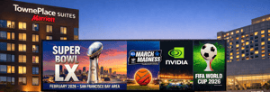 San Jose Urban Nightlife With Marriott Towneplace Suites Superbowl Lx Nvidia Nca-1-1