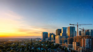 Silicon Valley Golden Hour Skyline