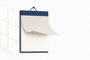 Wall Calendar Page Curl Reveal