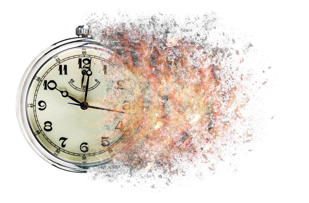 Exploding-clock